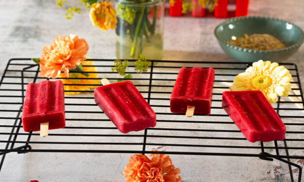 Creamy Raspberry Bliss Popsicles