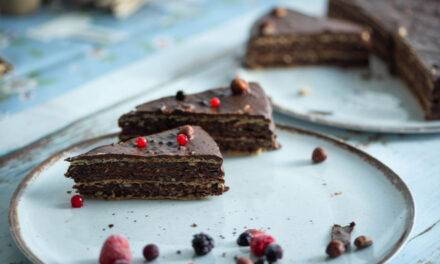 Chocolate and Nut Wafer Cake