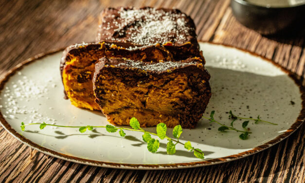 Low Carb Pumpkin-Chocolate Marble Cake